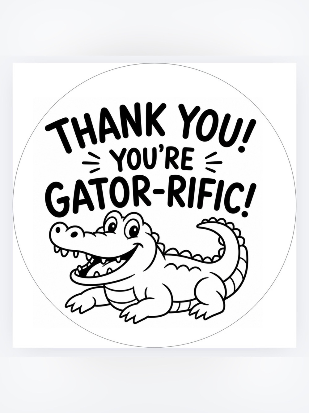 Handmade 50count “You’re Gator-rific” Stickers